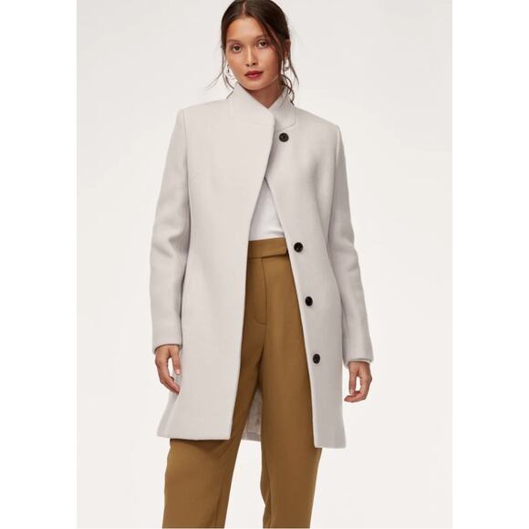 Wilfred Laval Black Wool Cashmere Coat size S small - Picture 2 of 12